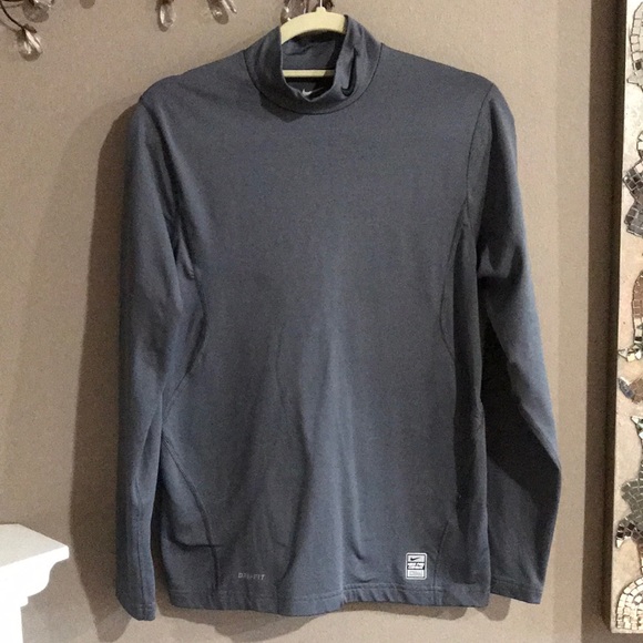 nike pro combat mock turtleneck